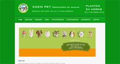 Desktop Screenshot of edenpet.com.br